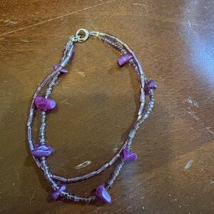 Elegant Purple Beaded Bracelet